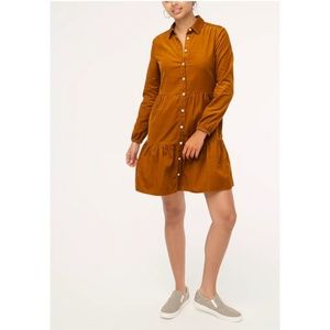 J.Crew Corduroy collared mini shirtdress